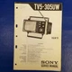 SONY TV5-305UW Service Manual Original Paper OEM Repair Guide - USA