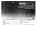 Yamaha R-70 Receiver Owners Manual
