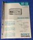 SONY RT-33 STEREO RECEIVER TAPE DECK ORIGINAL SERVICE MANUAL SCHEMATIC M767x