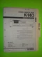 Yamaha k-140 service manual original repair book stereo cassette tape player