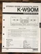 Yamaha KX-W90M Cassette Service Manual *Original*