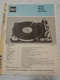 DUAL 1015 F  Turntable Service Manual Original