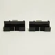 Vintage Kenwood KX-75R Cassette Deck Parts Left Right Rec Level Black Knob