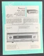 SHERWOOD S-2000 IV Tuner Owners Service Manual for Serial 237 571 & up Original