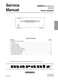 Service manual for Marantz MM 9000