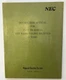 Nippon Electronic Co. Japan Instruction Manual for UHF Radio Paging Receiver NEC