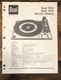Dual Model 1224 1225 Record Player / Turntable Service Manual *Original*