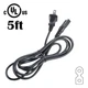 PwrON 5ft UL AC Power Cord for Sony 1-690-952-21 169095221 CDP110 CD/MP3 Player