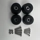 4 New FEET w/ hardware for Pioneer SA-9500QX-949 QX-9900 Heavy-Duty Foot Parts