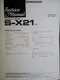 PIONEER S-X21 XD Speakers Service Manual Original