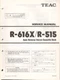 Teac - R-616X/R-515 Cassette Deck - Original Service Manual
