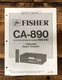 Fisher CA-890 Amplifier  Service Manual *Original*