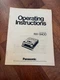 Panasonic NV-9400 Portable VCR Operating Instructions