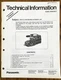 Panasonic vintage camcorders 1985-1989 Factory Reference info, comparison charts