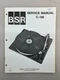 BSR C-186 Original Service Manual Free Shipping