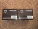 2 Genuine Lexmark C540A1KG Black Toner Cartridge - NEW SEALED