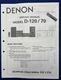 Original Denon D-120 D-70 Component System Service Manual