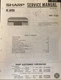 SHARP RP-103 TURNTABLE ORIGINAL SERVICE MANUAL
