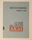 AKAI  Model AT-2450 AM-2450 Service manual, Parts List. Stereo Tuner 1978 48pg