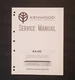 Kenwood KA-60   Stereo Integrated Amplifier, Service Manual.  1980
