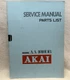 Service Manual for Akai AA-1010DB Original not a copy