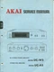 Akai Model UC-W5/ UC-A5 DC Stereo Power Amp/ Stereo Pre Amp Service Manual