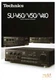 TECHNICS SU-V60 SU-V50 SU-V40 AMPLIFIER - BROCHURE CATALOG CATALOG CATALOG CATALOG