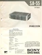 Sony Model SA-55 Speaker System Service Manual