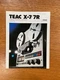 2 Vintage TEAC Pamphlets: TEAC 124 Syncaset and TEAC X-10/10R Tape Deck Poster