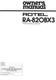 Rotel RA-820BX3 Amplifier Owners Manual