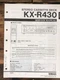 Yamaha KX-R430 Cassette Receiver Service Manual *Original*