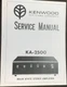 KENWOOD KA-2500 Amplifier Service Manual Photocopy