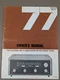 MCINTOSH MR 77 FM TUNER MANUAL D0011