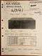 Kenwood KA-V9500 AV Surround Amplifier Original Service Repair Manual
