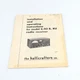 Original Hallicrafters S-40B S-40BU Radio Manual Instructions 1940s
