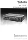 Technics SU-V40 Amplifier Owners Instruction Manual Reprint