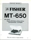 Vintage Fisher Service Manual Direct Drive Automatic Turntable MT-650/ MT-650C