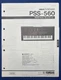 Original Yamaha PortaSound PSS-560 Keyboard Service Manual