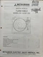 Mitsubishi DP-15/DP-15X  Turntable Original Service Repair Manual