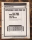 Pioneer SA-700F Amplifier Parts Price List  *Original*