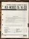 Yamaha KX-W302 K-33 Cassette Service Manual *Original*