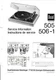 Service manual for Dual 505, 506-1