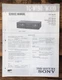 Sony TC-W190 TC-W300 Cassette  Service Manual *Original*