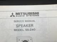 MITSUBISHI SS-62P Speakers Service Manual Photocopy