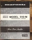 Marantz Model 510 510M Amplifier Service Manual *Original*