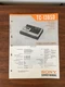 Sony TC-138SD Tape Recorder Service Manual *Original*