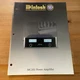 Mcintosh MC202 Power Amplifier Original Sales Color Brochure Advertisement