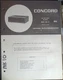 CONCORD MK-10 Receiver Service Manual Original SN 0010,00 - 0011,000