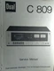 Dual C 809 Cassette Deck Service Manual