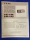 TEAC A-107 A-106 A-105 A-103 A107 A106 A105 A103 Service Manual *ORIGINAL**